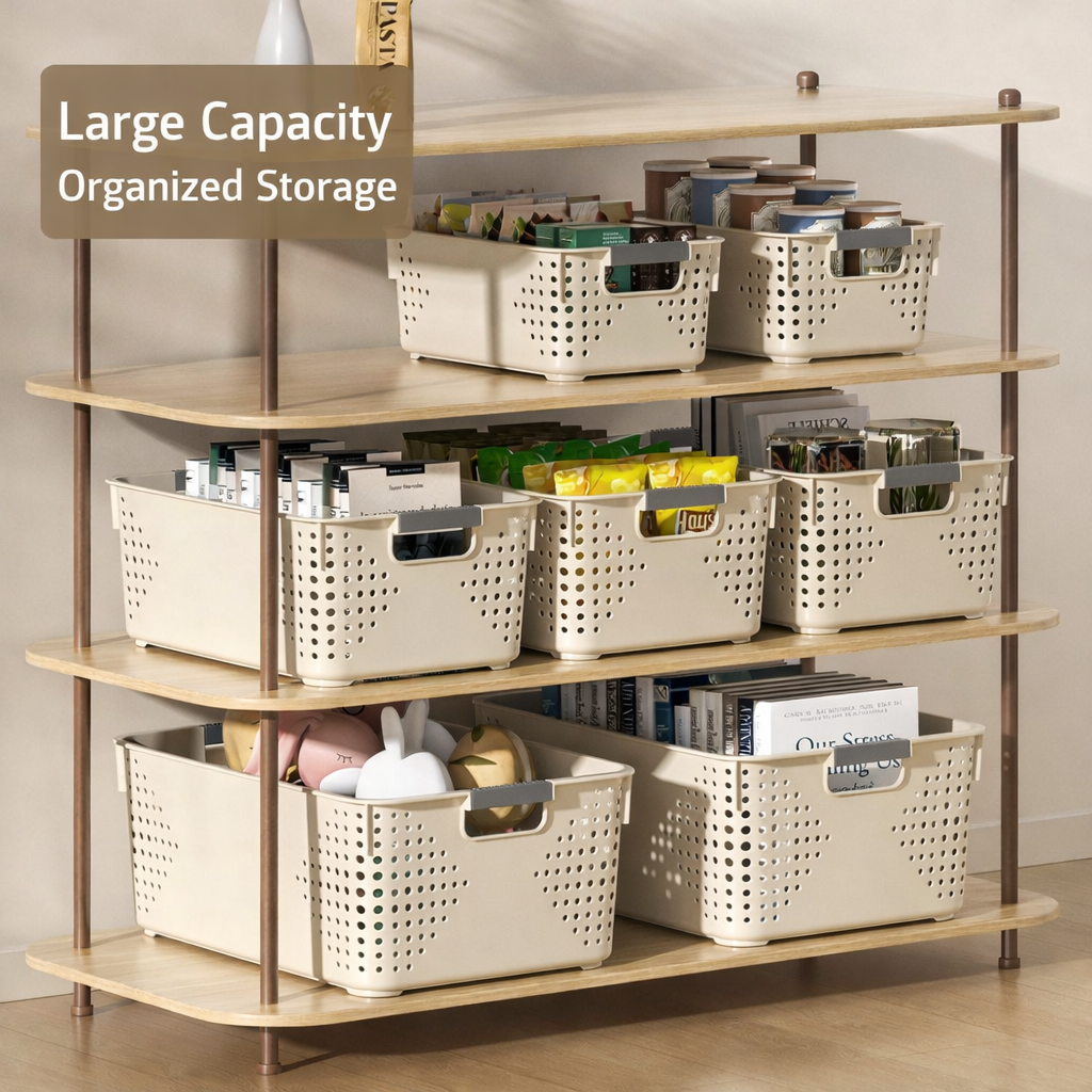 Ventilated Plastic Storage Basket