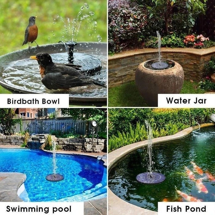🔥Solar Fountain – No Electricity Needed, Just Sunlight | Easy Outdoor Water Feature for Garden, Pond & Bird Bath