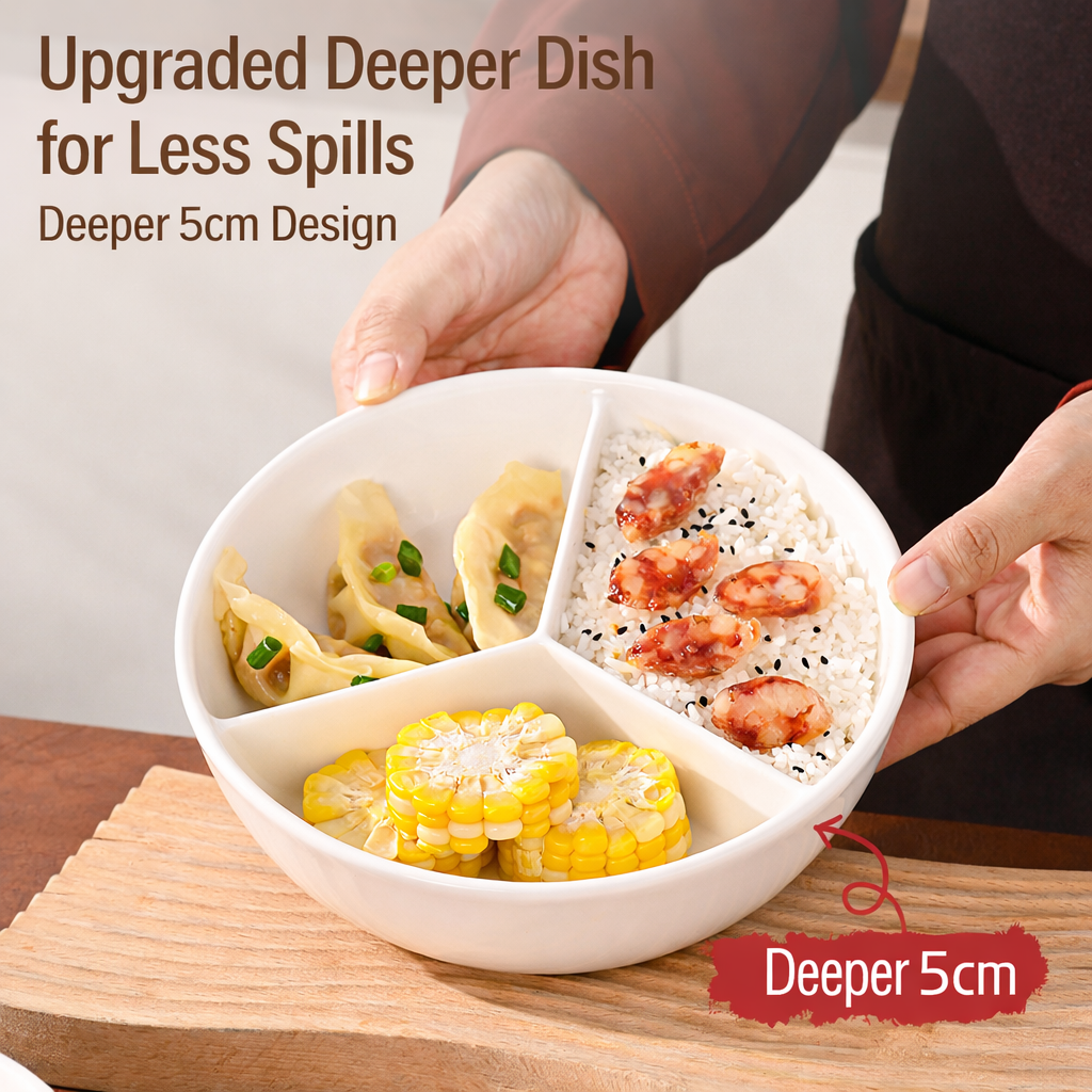 Divided Ceramic Steaming Plate