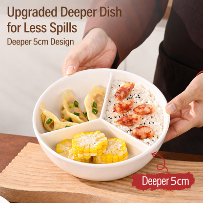 Divided Ceramic Steaming Plate