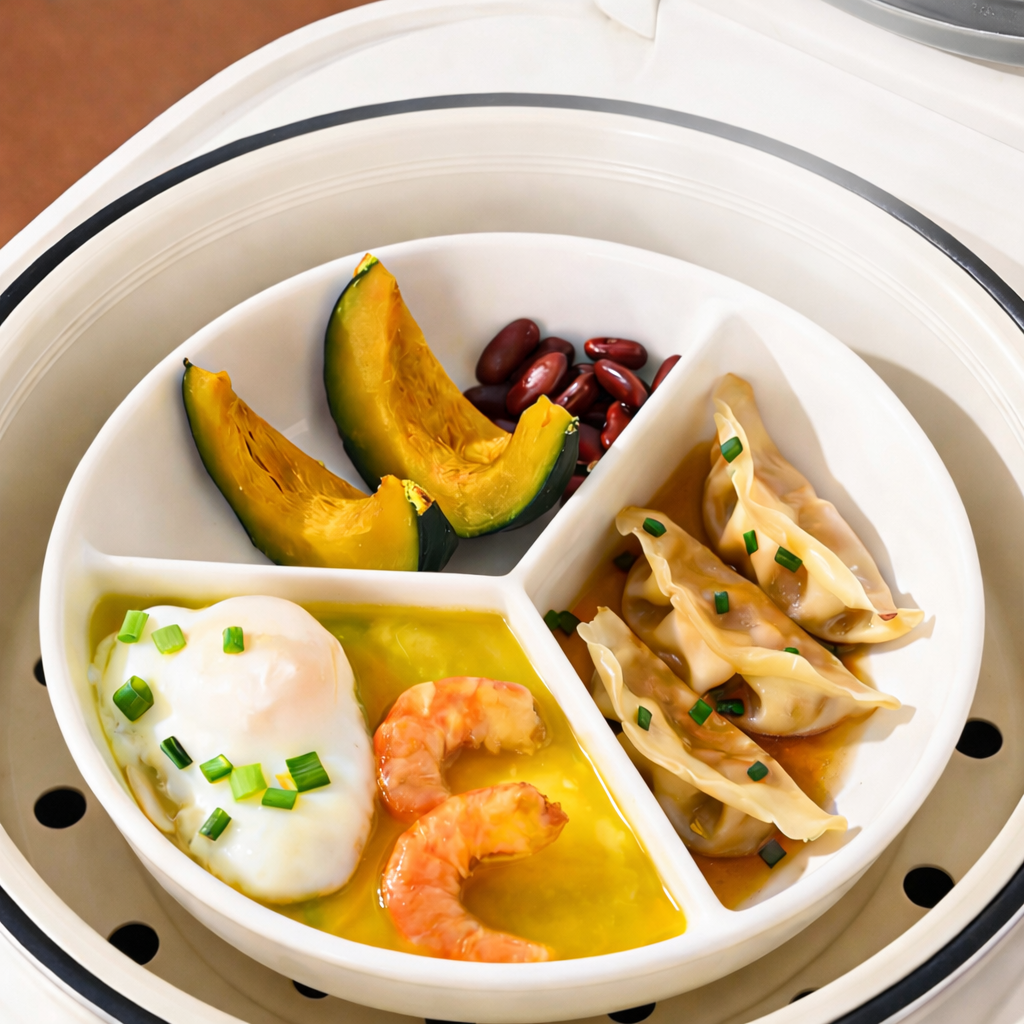 Divided Ceramic Steaming Plate