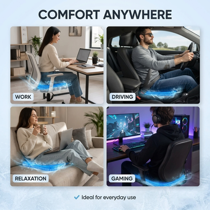 Homyperts™ Cooling Gel Seat Cushion – Stay Cool & Breathable All Day for Office, Car & Home 🧊🌿 (≧◡≦)