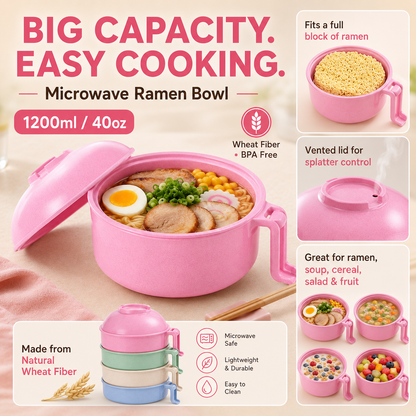 WHEAT FIBER INSTANT NOODLE BOWL